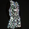 Summer Men's Sets Mushroom Print Reflective Tank Top Elasticity Breathable Sleeveless TShirt Sportswear Shorts Joggers tracksuit 1