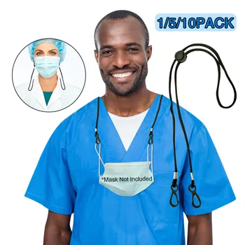 

Adjustable Face Mask Lanyard Eyeglass Rope Multifunction Necklace Strap Handy&Convenient Safety Mask Rest&Ear Holder Rope