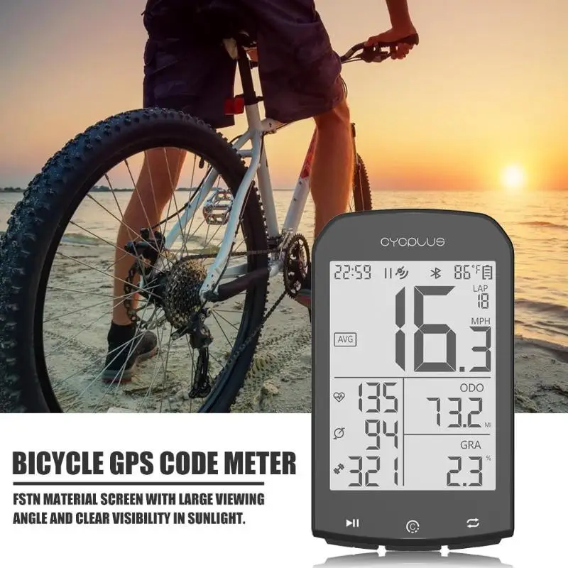 Уличные аксессуары для велоспорта, gps-код, настольный беспроводной монитор сердечного ритма, литиевая батарея 1100 мАч с большой емкостью
