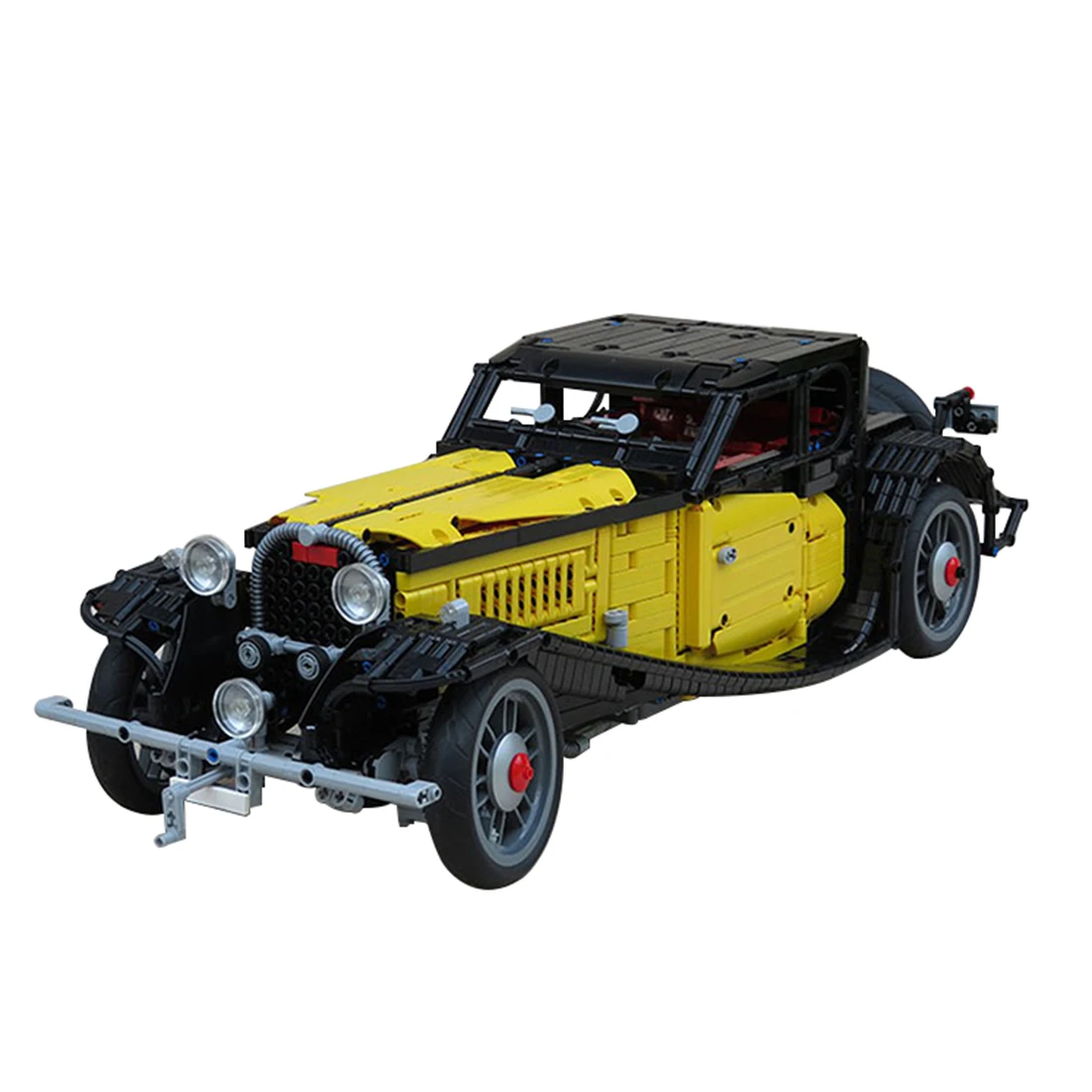 

1:8 3428Pcs Moc Small Particle Classic Car Blocks Retro Building Blocks Car