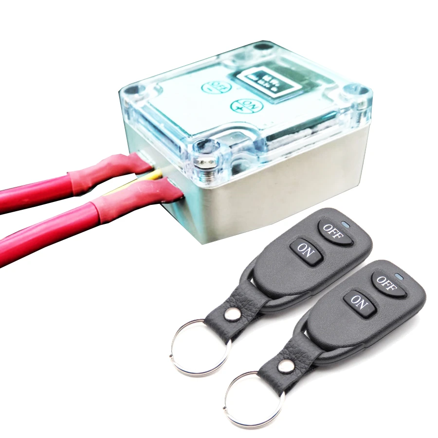 12V Car Auto Remote Control Battery Switch Disconnect Power W/2 Wireless Remote