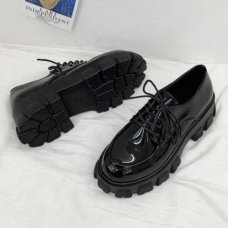 Bottines Combat Femme à Plateforme Et Talon Épais - Fermeture Zippée - Noir