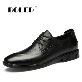 

Handmade Genuine Leather Men Shoes Formal Wedding Dress Shoes Office Business Casual Shoes Lace Up Formal Oxfords Shoes Men