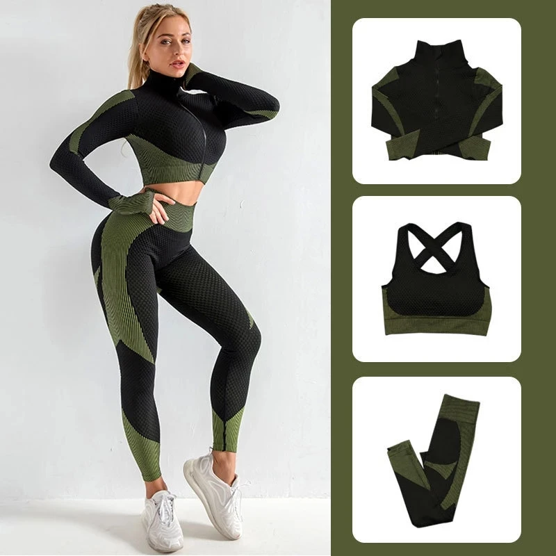 Seamless Sportswear Ternos Esportivos Yoga Set Gym Workout Roupas para As  Mulheres Push Up T-shirts De Cintura Alta Leggings Sexy Fitness - AliExpress