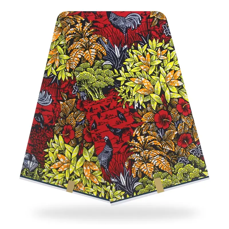 Восковая ткань Высокое качество африканская ткань хлопок Мягкая Анкара африканская вощеная ткань принтом для платьев - Цвет: YJ751207C33