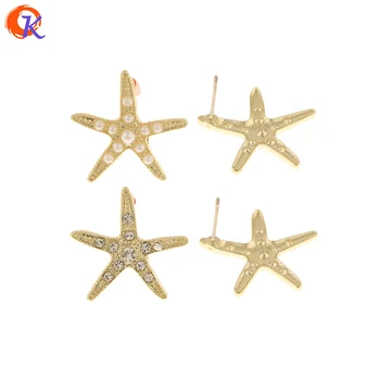 

Cordial Design 50Pcs 20*21MM Jewelry Accessories/Imitation Pearl/Starfish Shape/Hand Made/DIY Making/Rhinestone Earrings Stud