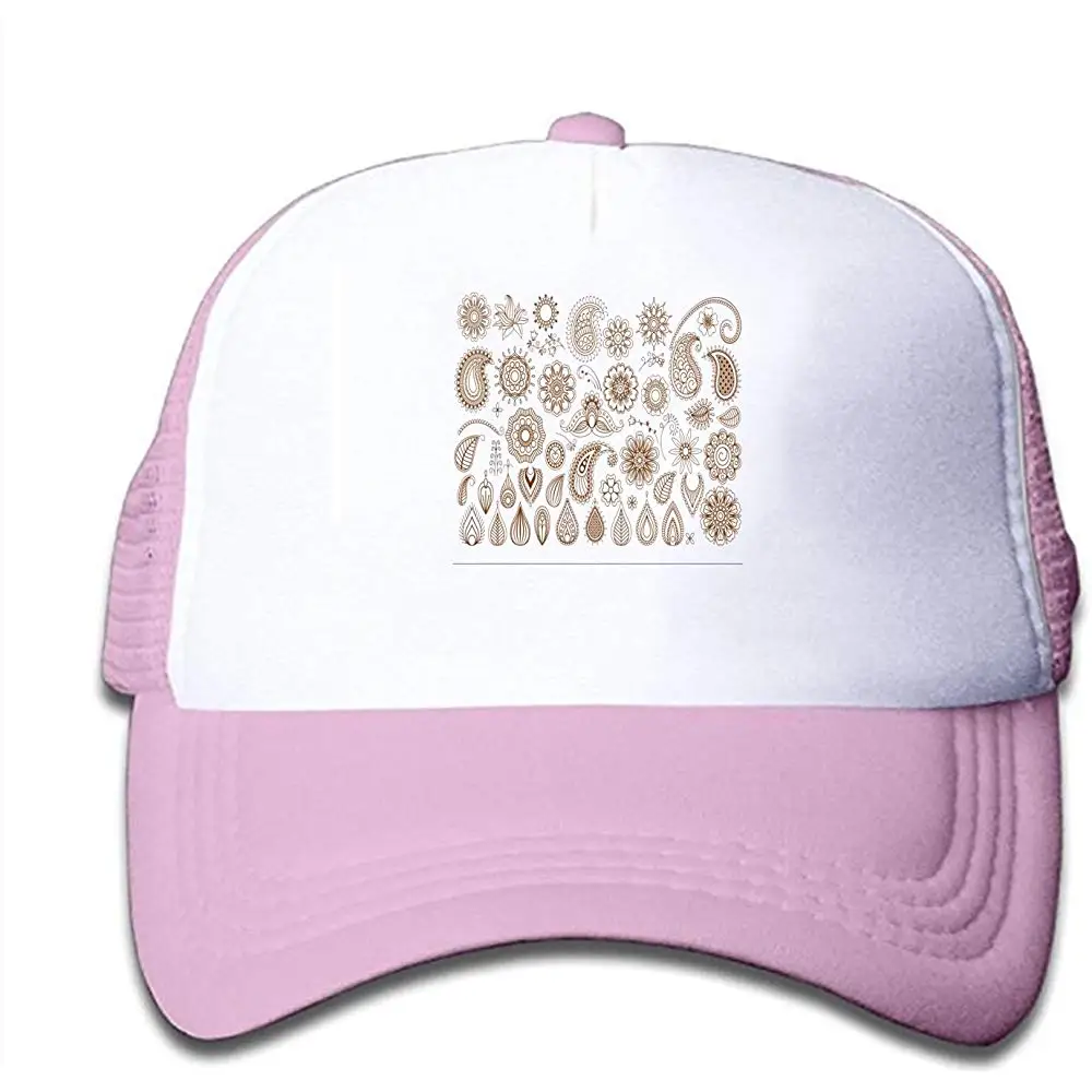 Сетчатая Кепка татуировки-каракули-элементы Дальнобойщик шляпы бейсболки регулируемые для детей малышей