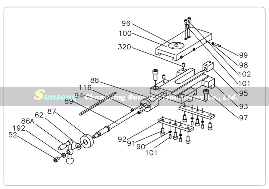 Tool holder middle plate set CJ0618&CQ0618 Mini lathe accessories