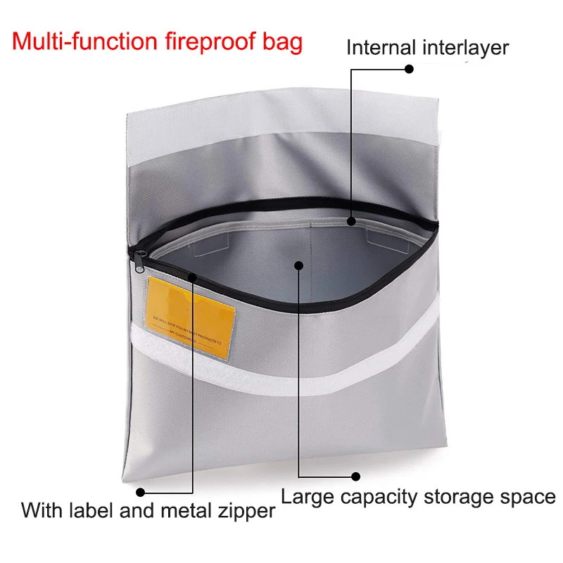 Огнестойкая Сумка для документов термостойкие безопасные деньги ценности конфиденциальная защита файлов сумка для хранения