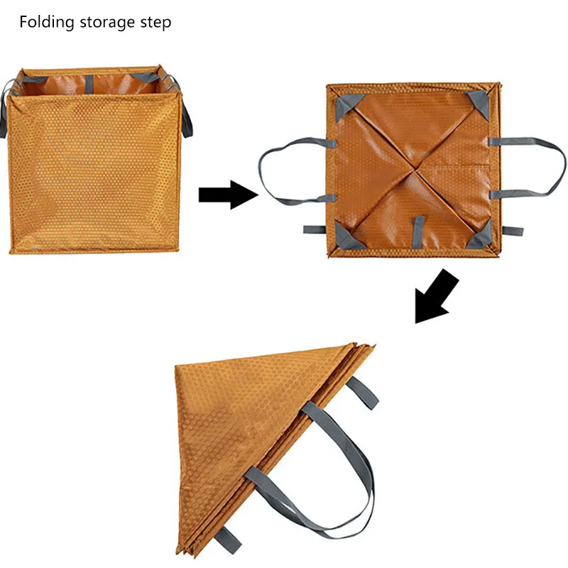 Nylon Folding Cube Rock Climbing Arborist Throw Line Rope Foldable Storage Bag for Camping Hiking Accessory | Спорт и развлечения