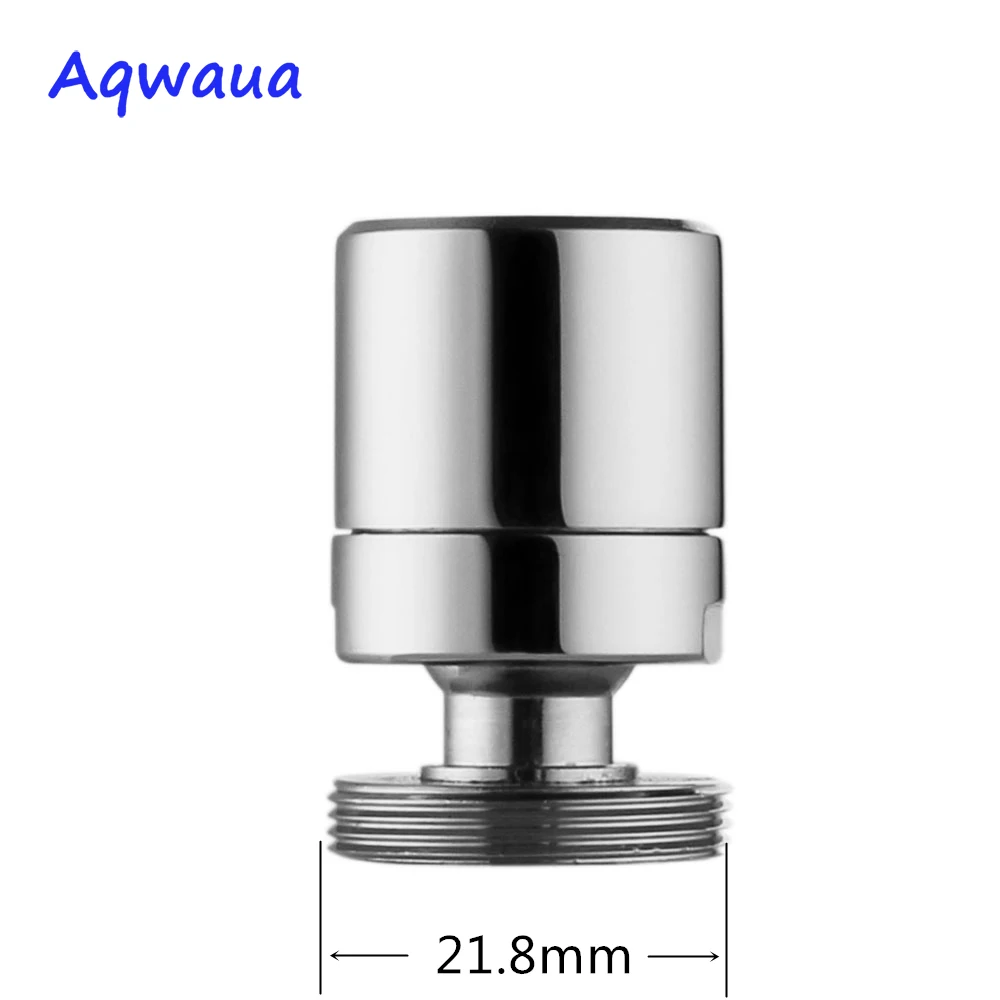 Aqwaua Water Saving Swivel Aerator Faucet Spout Bubbler Accessory for Kitchen Brass 22MM Male Thread Attachment on Crane