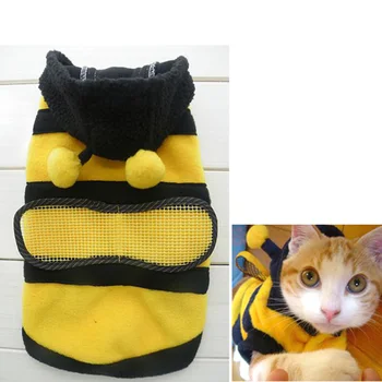 

Cat Dog Clothing Cute Bumble Bee Dress Up Costume Apparel Coat Clothes Pet Supplies J99Store