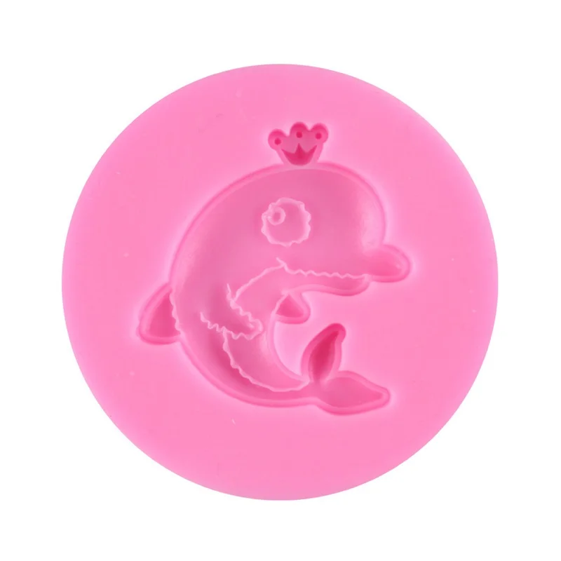 

Cute Cartoon Dophins Shape Silicone Cake Mold Fondant Mould For Cake Chocolate Decorating Clay Sugarcraft Gumpaste Tools