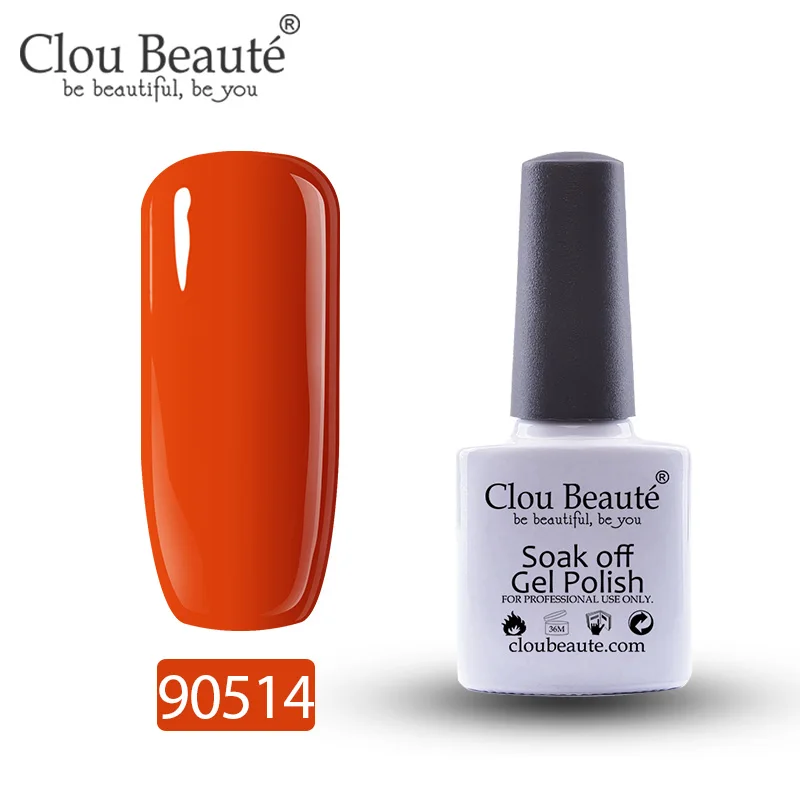 Clou Beaute 79 цветов Гель-лак для ногтей полуперманентное верхнее покрытие лак для нейл-арта Soak Off Pink Серия маникюр Гель-лак блеск - Цвет: 90514