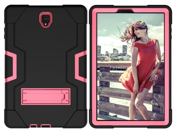 

3 IN 1 Kickstand Case for Samsung Galaxy Tab S4 10.5 T835/T830 Hybrid Heavy Duty Shockproof PC Rugged Shell Cover SM-T835 T830