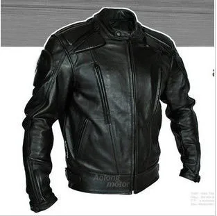 

2017 new pu Motorcycle jacket Men's motorcycle jackets Motorbike Protective Jackets breathable moto jacket H