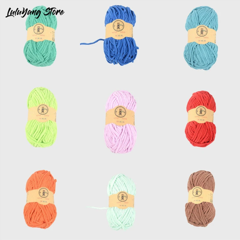 5balls Velvet Chenille Yarns Warm Threads Crochet For Hand Knitting Blanket Cushion Doll Puppet