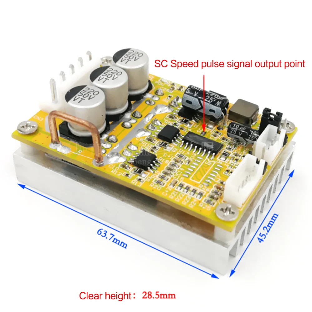 Sensorless Controller 5-36V BLDC Three-Phase Sensorless Brushless Without Hall Motor Controller Motor Controller