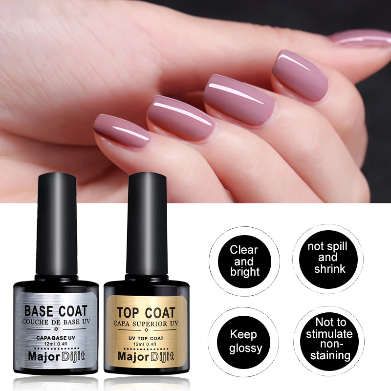 12ml UV Gel Nail Polish Top Coat Base Top Coat Varnishes Nail Gel