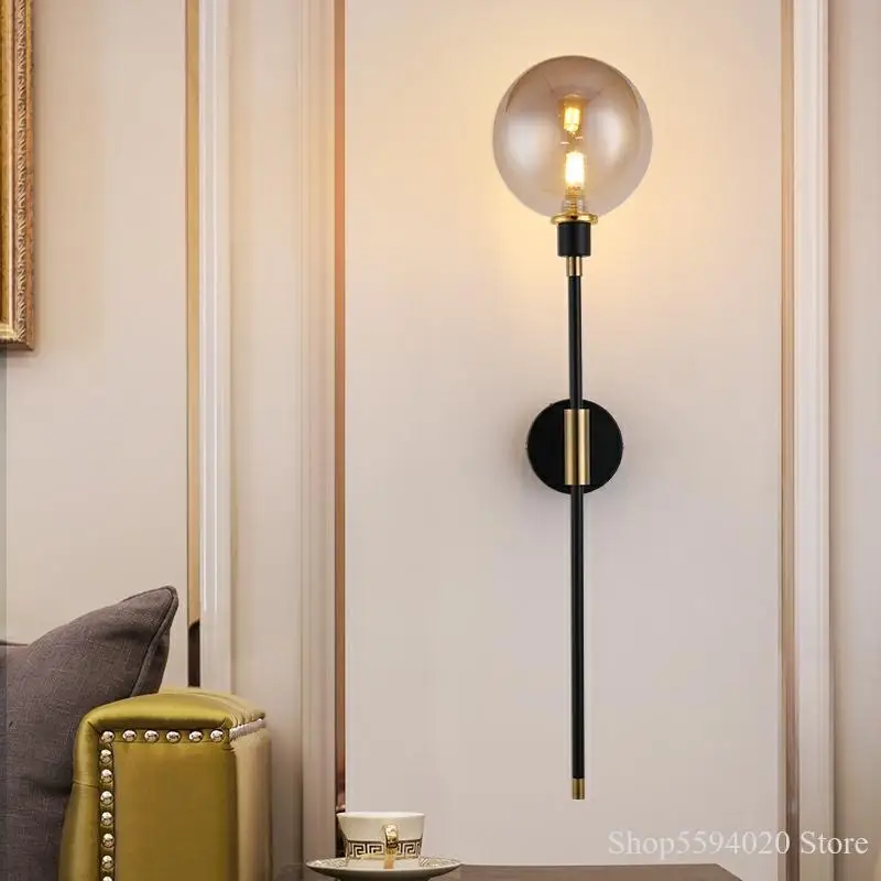 

Modern Simple Molecular Glass Wall Lamp LED Wall Sconce Lamp Living Room Bedroom Wall Lamp Retro Home Decor G9 Industrial Lights