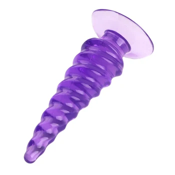 Rotating Thread Dildo With Soft Jelly Suction Cup Sex Toys For Woman Men Realistic Penis Butt Plug Erotic Women's Anal Massager 4