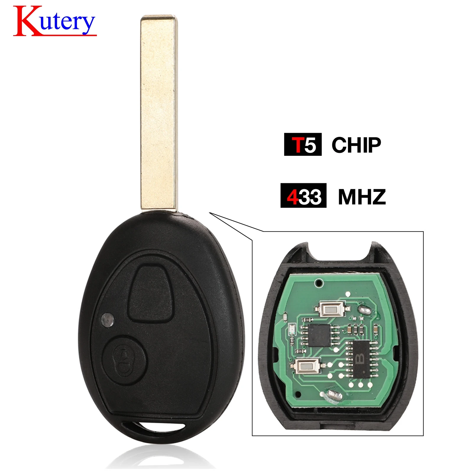 Kutery 2 кнопки дистанционного ключа автомобиля оболочки для MG BMW Mini Cooper R53 R50 S Land Rover 75