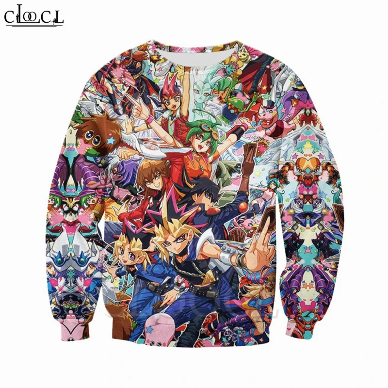 Мужская толстовка CLOOCL с 3D принтом аниме YuGiOh Monster забавные Монстры Elf Harajuku Модный