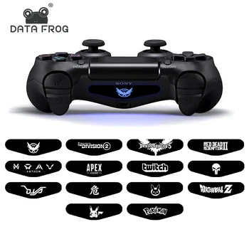 

Data Frog 4pcs/set LED Bar Decal Stickers For PS4 Controller Light Stickers Cover For PS4 Slim PS4 Pro Game Controller