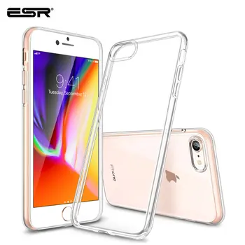 

ESR Case for iPhone SE2 8 8 Plus Soft TPU Bumper Clear Case 0.8mm Ultra Thin Cover for iPhone 8/8 Plus 7 7P SE 2020 Case Funda