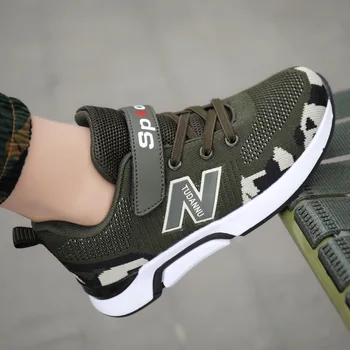 

summer autumn boys Breathable soft Light Anti-slippery children Training shoes Camouflage fashion sports Casual kids shoes