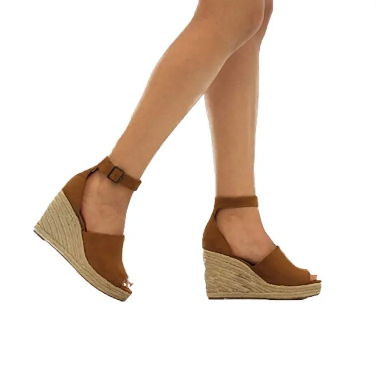 

Europe And America WOMEN'S Shoes 2019 Summer New Style Slanted Heel Versatile A- line with Fashion Sandals