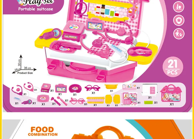 Модель медицинской посуды 0-3-6 лет игровой домик игрушки когнитивные вещи Обучающие Детские игрушки