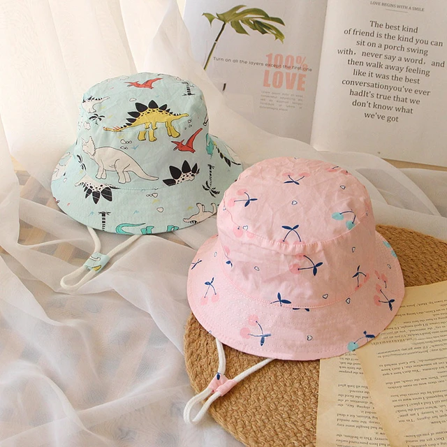 Sombrero de paja para niños y niñas de 1 a 8 años de edad, para verano, al  aire libre, reversible, protección solar