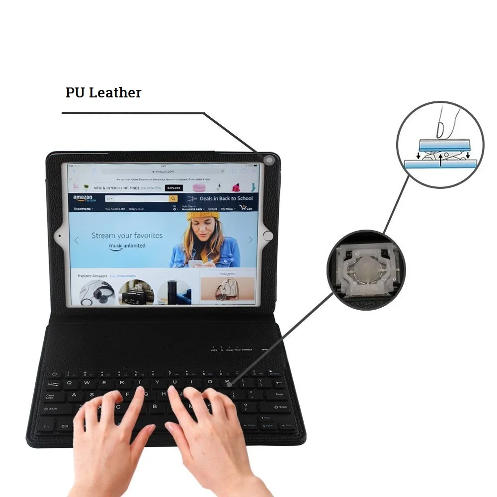 Магнитная Съемная Bluetooth клавиатура чехол для iPad Pro 11 Чехол кожаный Стенд Folio подставка для iPad Pro 11 чехол