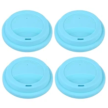 4 шт. герметичная силиконовая чашка с защитой от пыли, многоразовая крышка для чашки, крышка для чая, кофе, чая, уплотнительная крышка, крышка, товары для дома и офиса