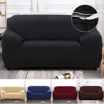 

1/2/3/4 Seater Elastic Sofa Cover Cotton Tight Wrap All-inclusive Sofa Covers For Living Room Corner Couch Cover Armchair Cover