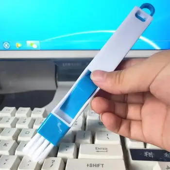 

Multi Purpose Kitchen Door And Window Groove Cleaning Brush with Dustpan Gap Brushes Keyboard Brush Corner Dusting Brush