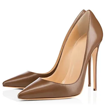 

YECHNE White women Wedding High Shoes Woman High Hooks Shoes Plus Size 33 43 Fashion Sexy Party Pumps Beef Black Abrikoos