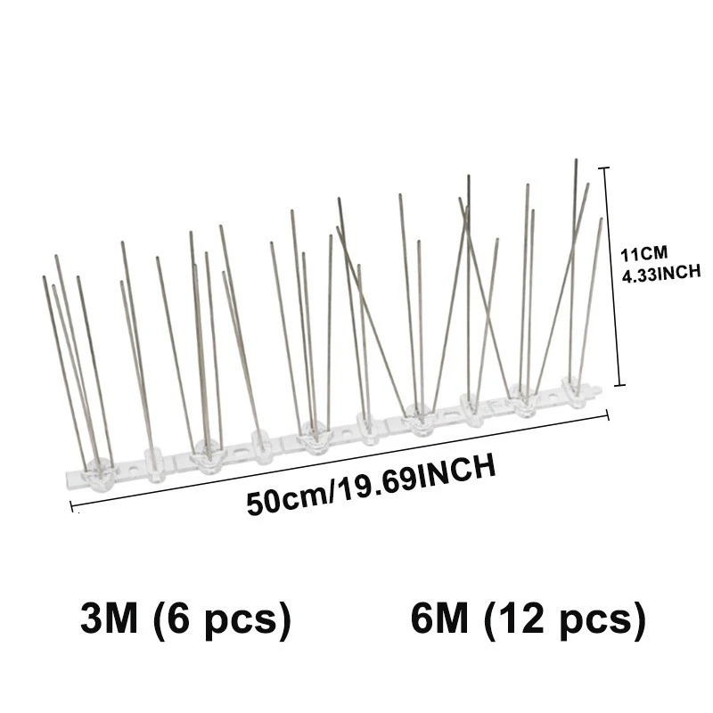 FB 6 м пластиковые птицы и шипы для отпугивания голубей Анти Птица анти голубь шип для избавления голубей и отпугивания птиц борьба с вредителями