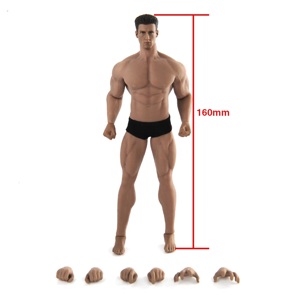 12" Male Action Character Muscle Body Zc Toy Is 1/6 Ratio Head Model PF 