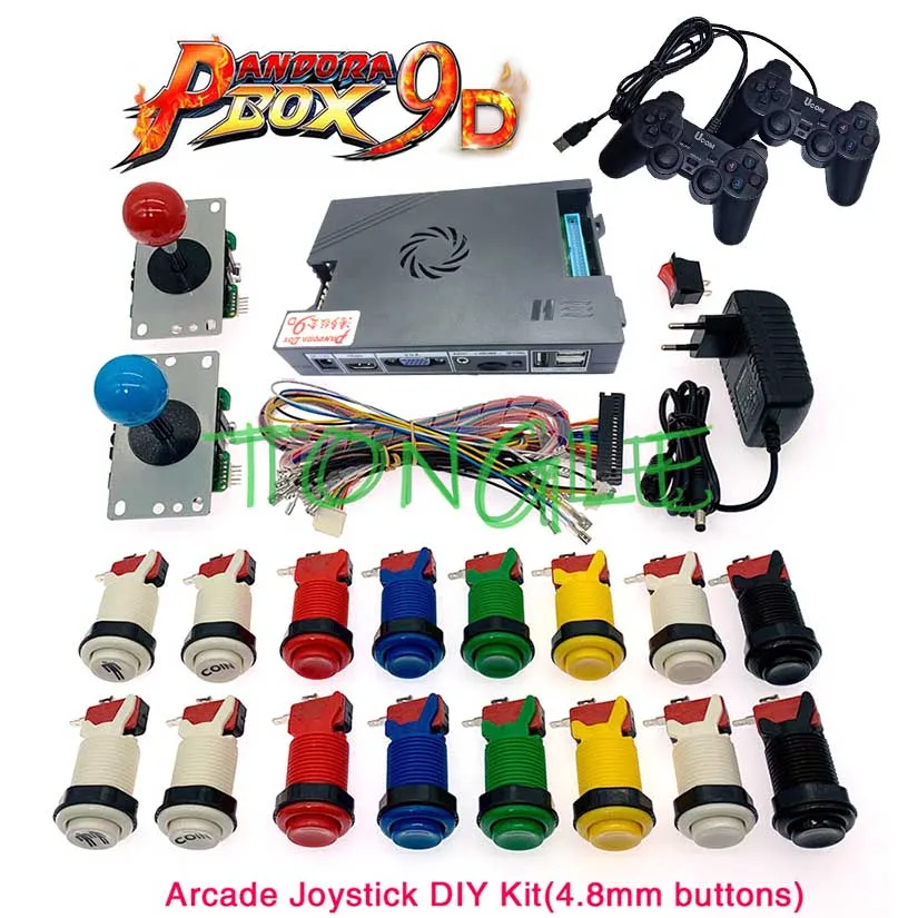 

Pandora DIY kit Console-Support Gamepad-Plug Arcade-Game Built-In-Pandora-Box 2500-In-1 9d