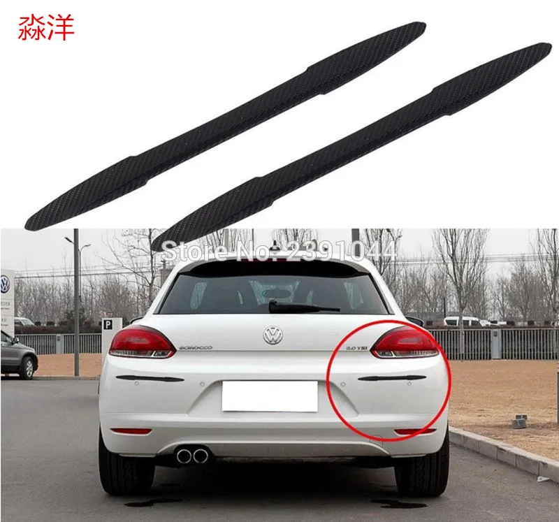 2 шт. универсальный бампер для автомобиля из углеродного волокна|bumper protector for