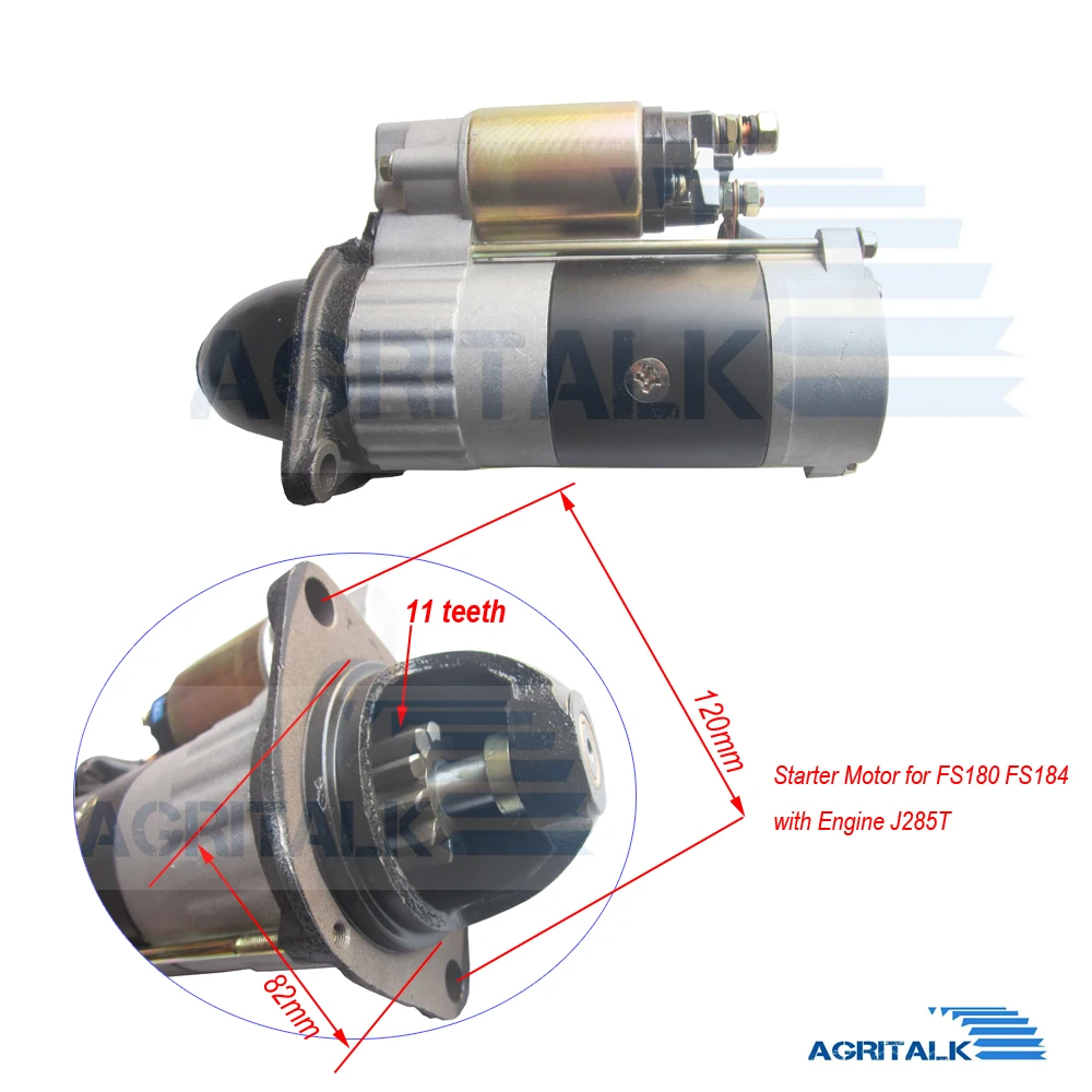 Стартер двигателя для универсальной установки Fengshou FS180 3 / FS184 с двигателем J285T