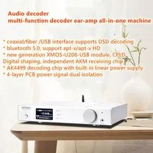 Hi-Fi AK4499 Аудио Баланс декодер DAC bluetooth 5,0 APTX-HD поддержка DSD512/32 бит 384K Ухо Усилитель все-в-одном