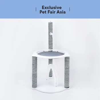 

Pet Cat Tree Climbing Frame Toy with belt Ball Shape Toy Cat Scratching Posts Cat Scratch Board Jump bed Jumping Training Toy