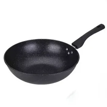 

Frying Pan Non-stick Pan Back Wheat Stone Wok 30CM32CM34CM Household Wok No Oil Smoke Pot Non-stick Pot Iron Pot