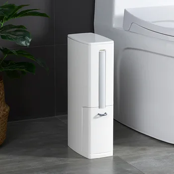 

Export Japan creative crevice toilet brush toilet integrated set crevice cleaning brush trashcan recycle bin