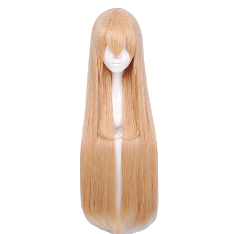 

Anime Himouto! Umaru-chan Doma Umaru Cosplay Wig Light Orange 80cm Long Straight Hair Peluca Halloween Party Costume Wigs