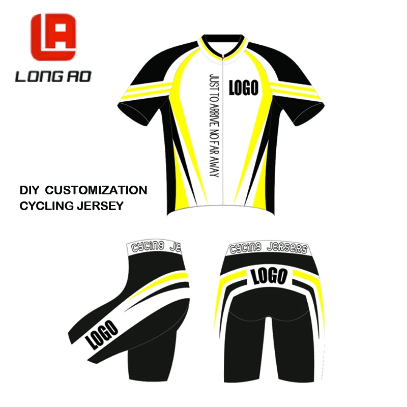 LONG AO на заказ Велоспорт Джерси вы можете выбрать любой размер/любой цвет/любые логотипы принимаются индивидуальные велосипедная одежда, DIY собственный велосипед одежда - Цвет: DIY short set