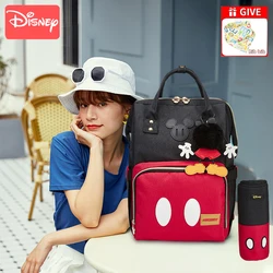 Disney Bolso multifuncional para mamá, mochila impermeable para pañales, cochecito de bebé